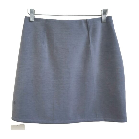 NWT Lululemon Softstreme High Rise Mini Skirt Gray Blue Tennis Athleisure Size S - Picture 6 of 8